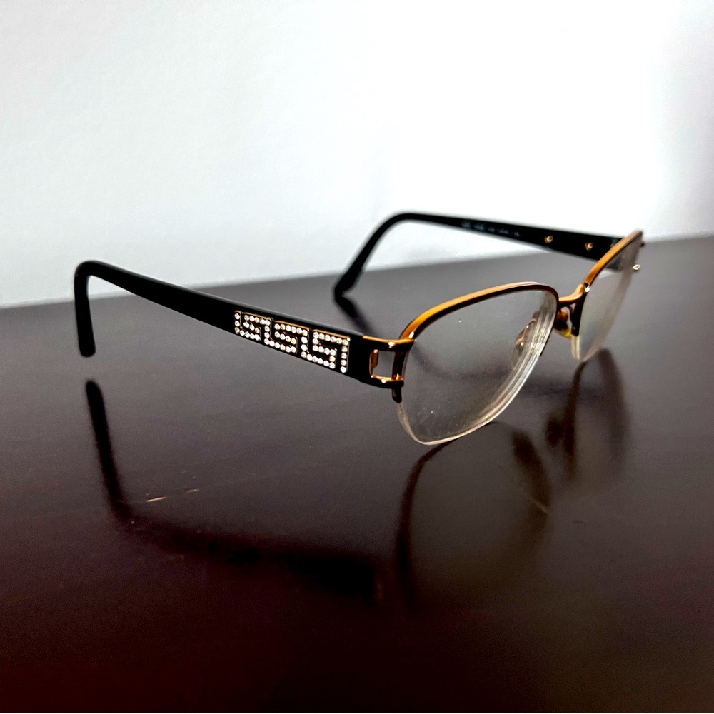 Versace frames with Swarovski crystals, Made in Italy